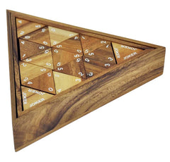 Aardewerk Wie frequentie Triomino Triangle - Wooden Game - Solve It! Think Out of the Box